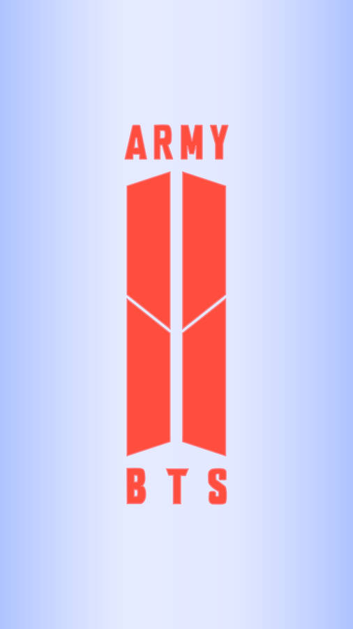 Orange Bts Army Emblem Wallpaper