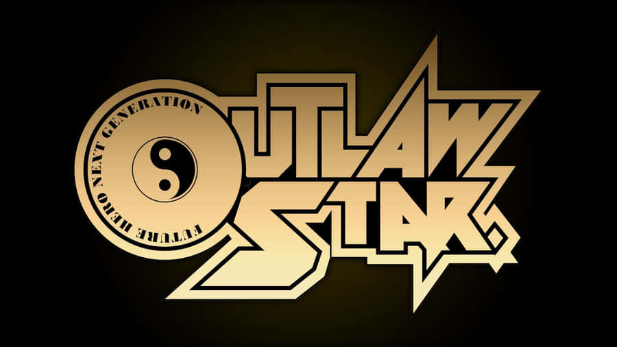 Outlaw Star Anime Blonde And Gold Logo Wallpaper