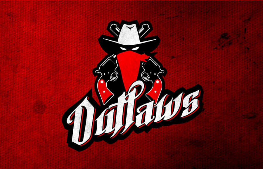 Outlaws Logo Cowboy With Red Mask Wallpaper