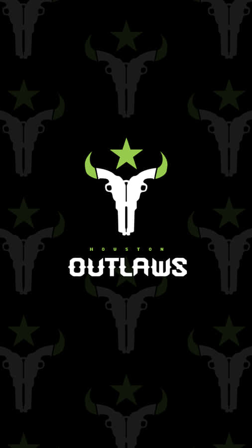 Outlaws Logo On A Black Background Wallpaper