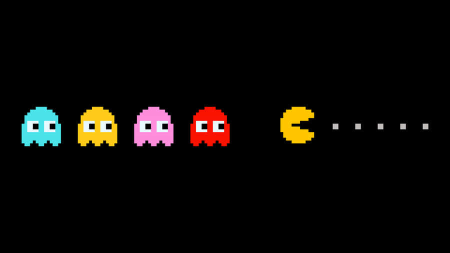Pac Man Pixel Art Wallpaper