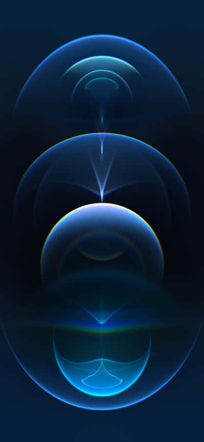 Pacific Blue Abstract Art Wallpaper