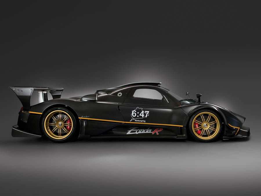 Pagani Zonda R Black Wallpaper