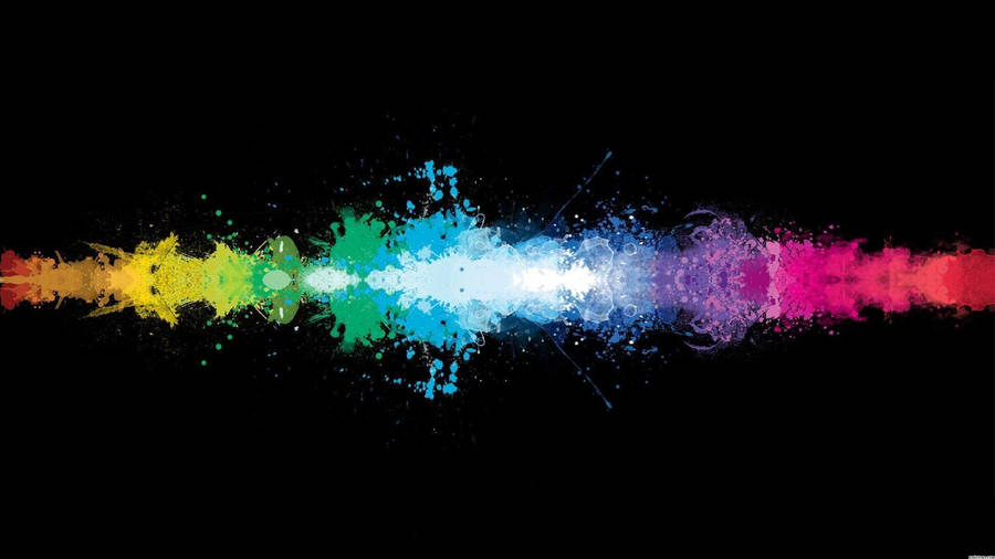 Paint Splatter Aesthetic Line Wallpaper