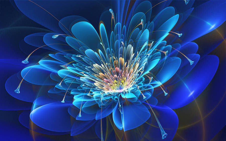 Painting Of Blumen Flower Design Wallpaper