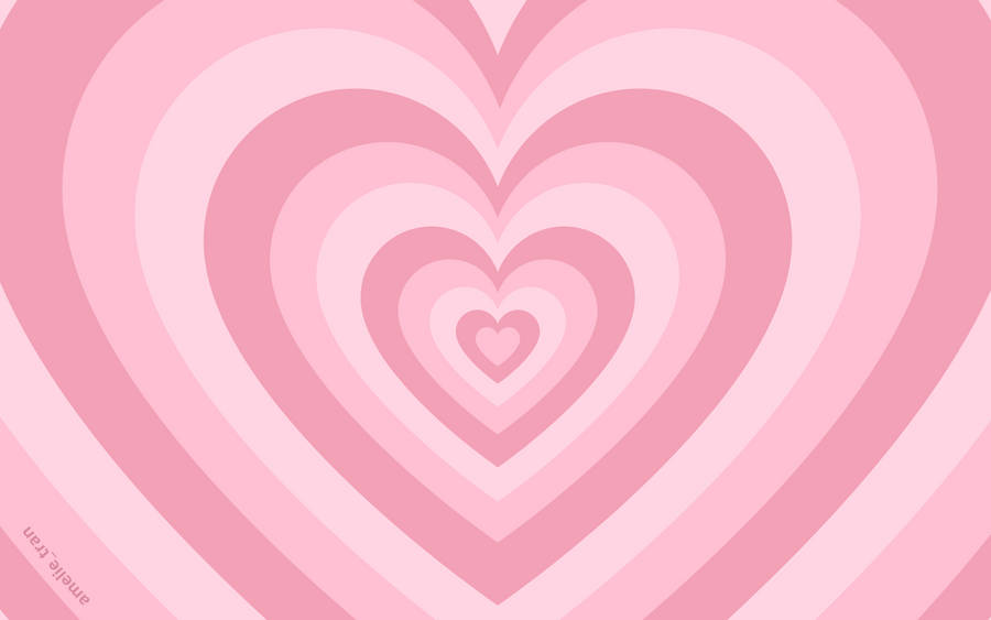 Pale Pink Wildflower Heart Wallpaper