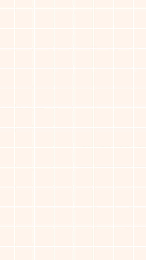 Pastel Aesthetic Grid Cream Wallpaper