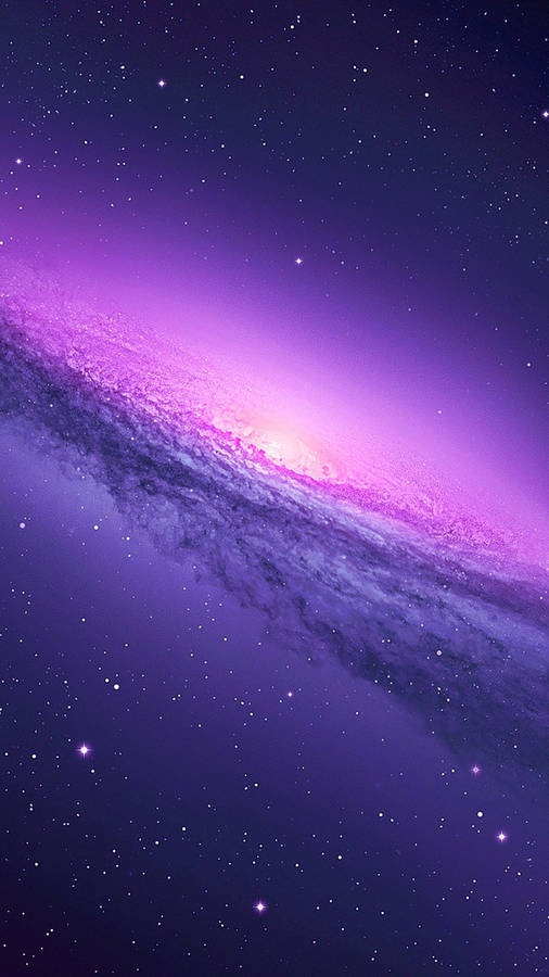 Pastel Galaxy Purple Light Wallpaper