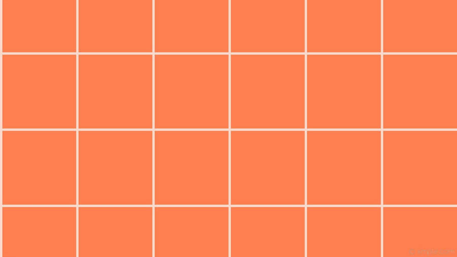 Pastel Orange Aesthetic Gridline Wallpaper