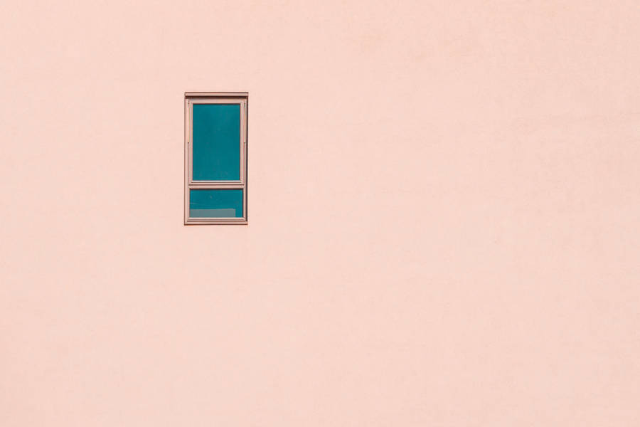 Pastel Orange Window Wallpaper