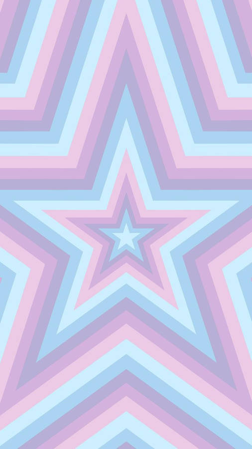 Pastel Pink Blue Star Wallpaper