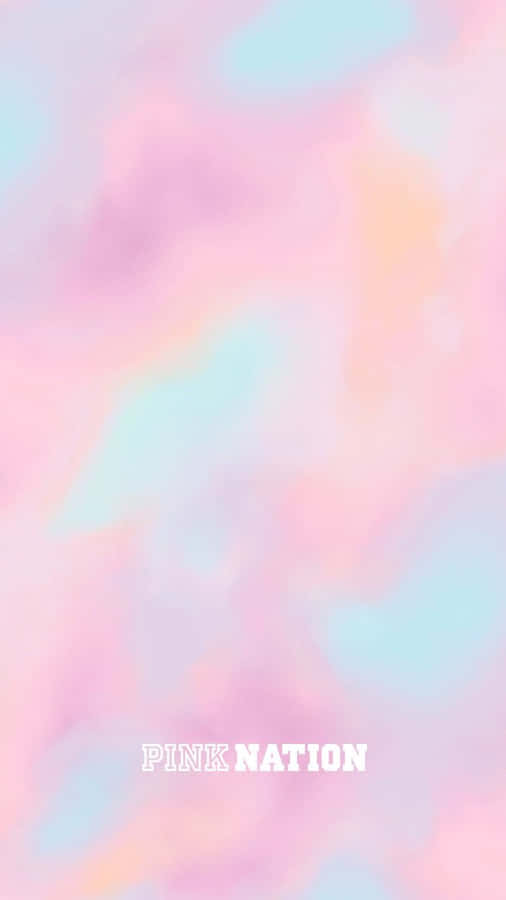 Pastel Pink Nation Logo Design Wallpaper