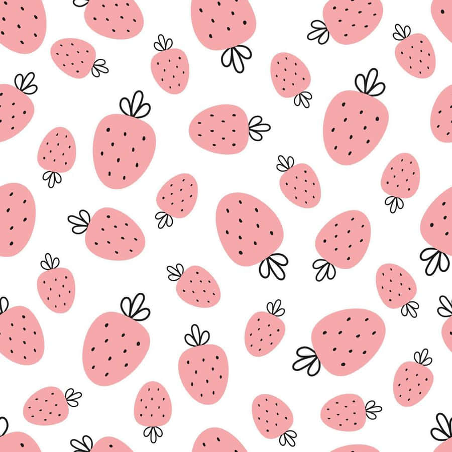 Pastel Strawberry Artwork Wallpaper