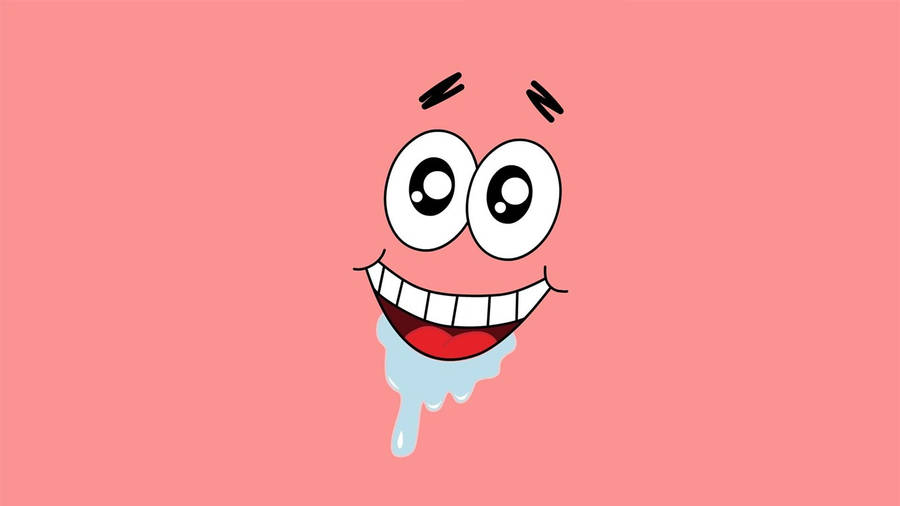 Patrick's Face Cute Laptop Wallpaper
