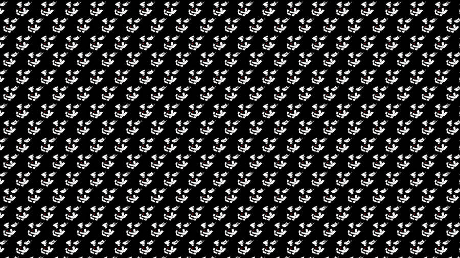 Patterned Emo Couple Wallpaper