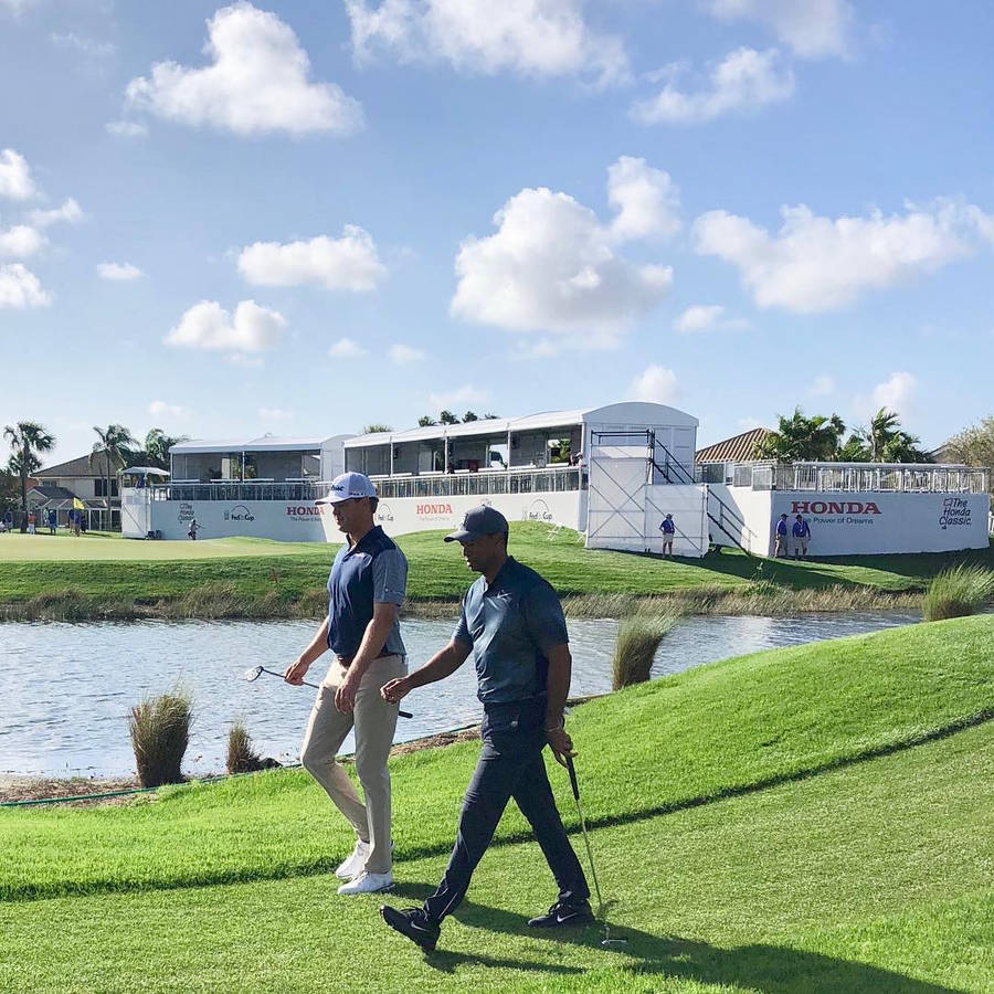 Patton Kizzire And Friend Walking Wallpaper