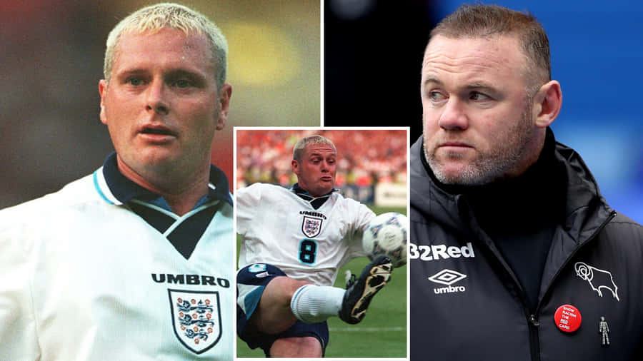 Paul Gascoigne With Wayne Rooney Wallpaper