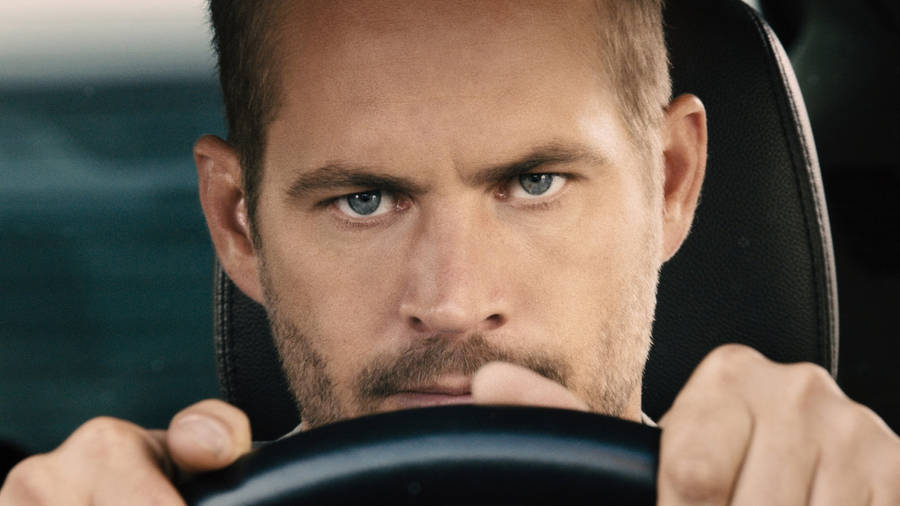 Paul Walker Seriously Driving Wallpaper