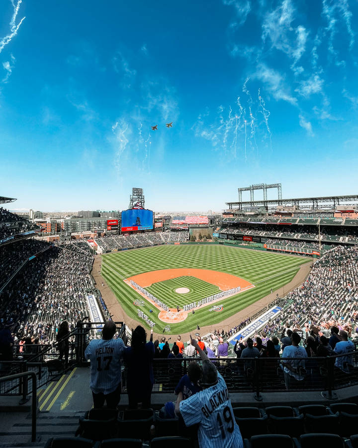 People On Stadium During Daytime Wallpaper