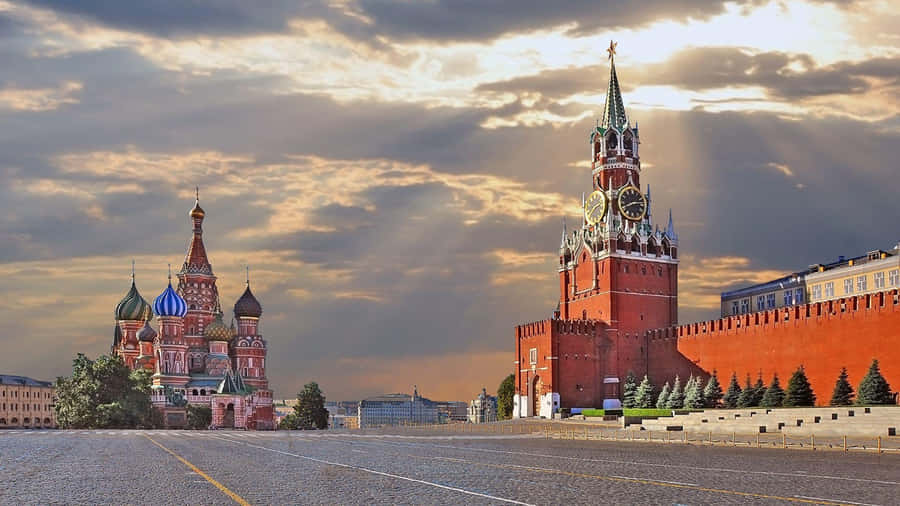 Perfect Sky In Kremlin Wallpaper
