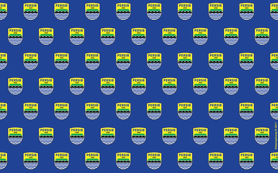 Persib Bandung Logo Pattern Wallpaper