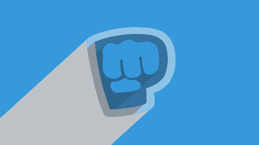 Pewdiepie's Famous Blue 'bro Fist' Emblem! Wallpaper