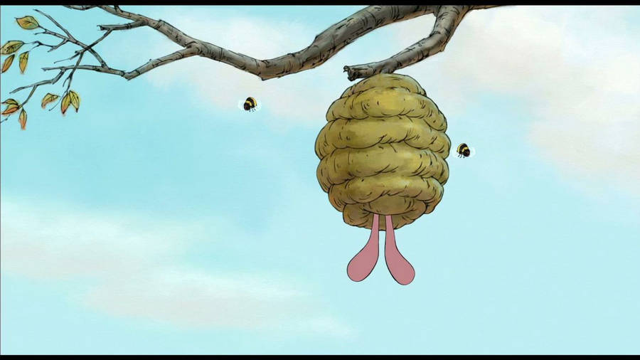 Piglet Bee Hive Wallpaper
