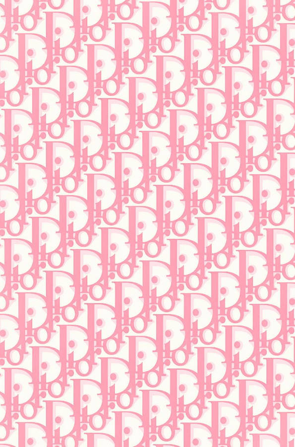 Pink And White Dior Phone Wallpaper