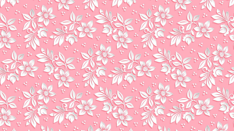 Pink And White Flower Pc Wallpaper