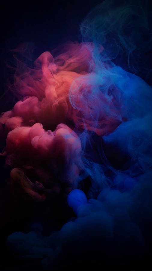 Pink, Blue And White Colorful Smoke Wallpaper