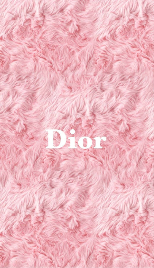 Pink Fluffy Dior Phone Wallpaper