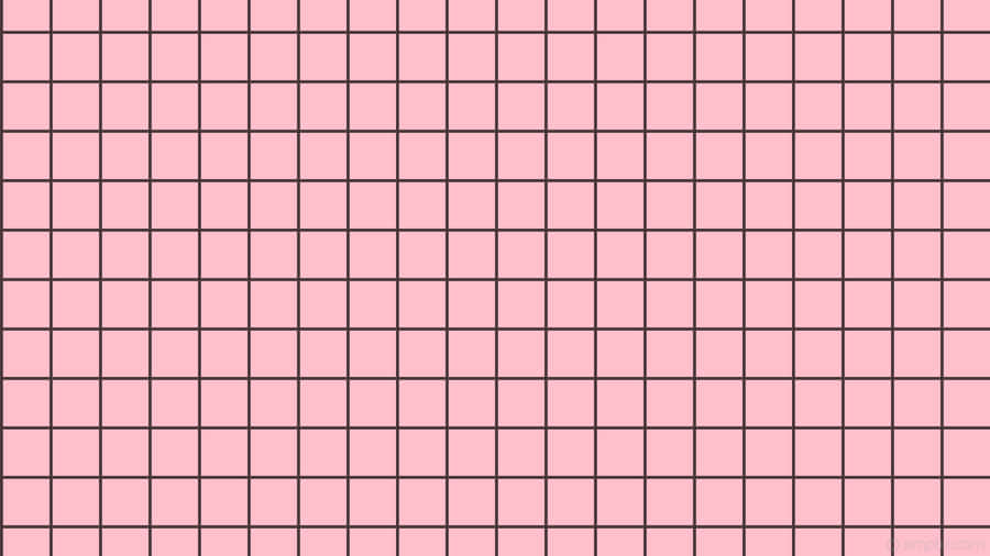 Pink Grid Wallpaper With Black Lines Wallpaper