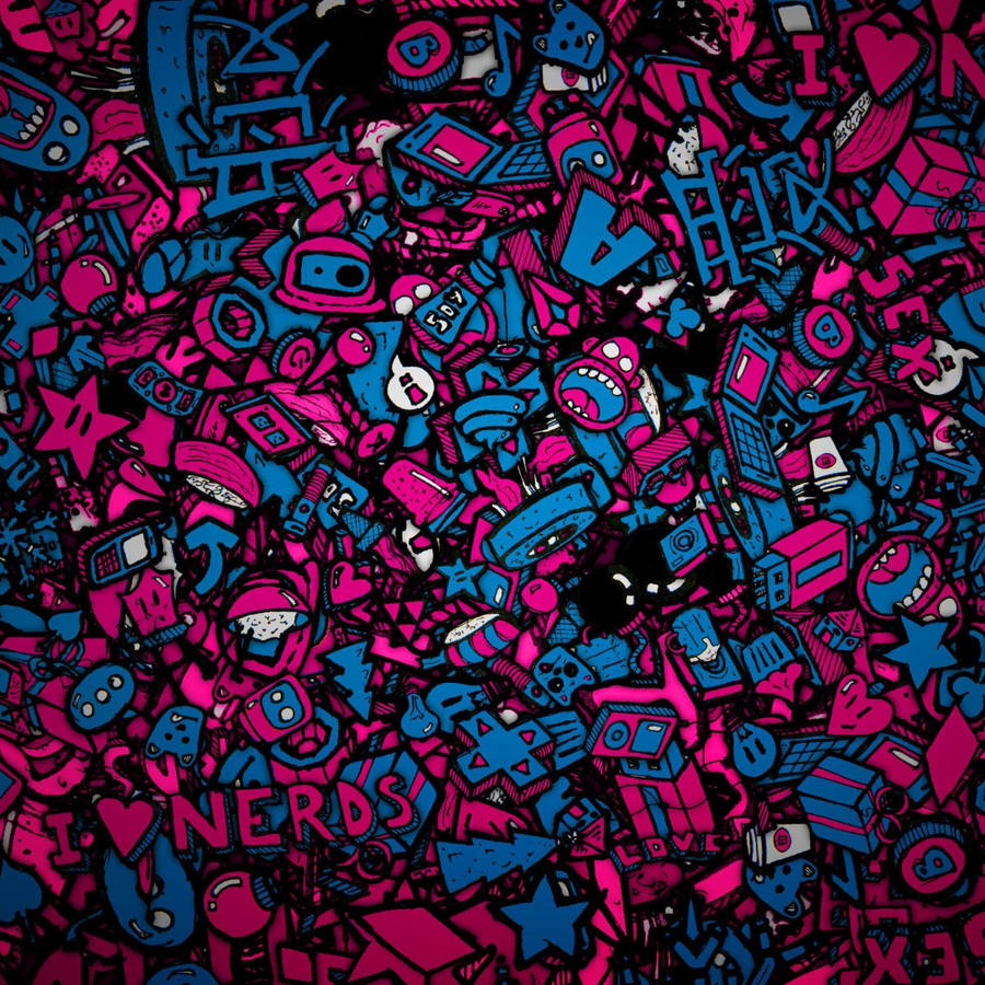 Pink Nerds Ipad Air 4 Wallpaper
