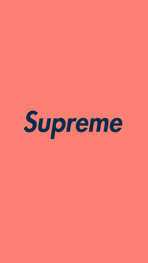 Pink Orange Supreme Minimalist Wallpaper