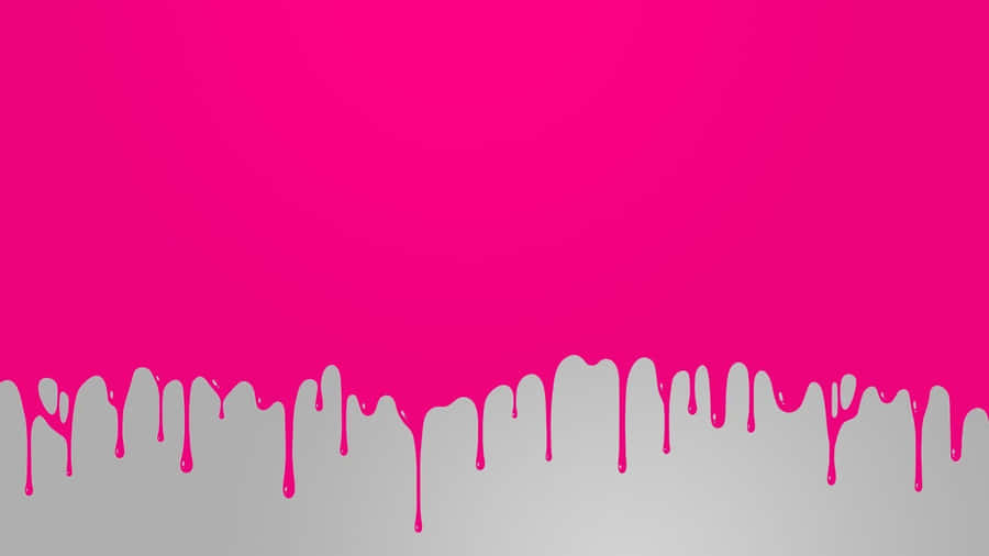 Pink Paint Drip Wallpaper