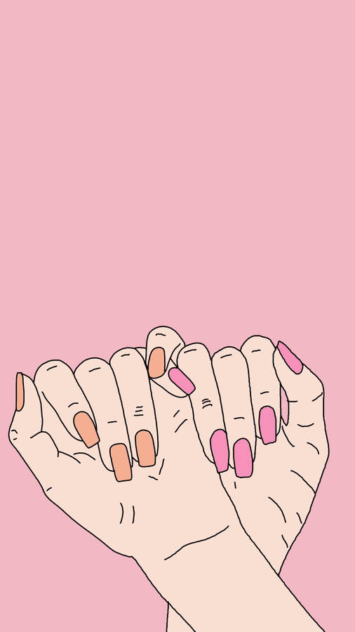 Pink Pinky Promise Girly Bff Wallpaper