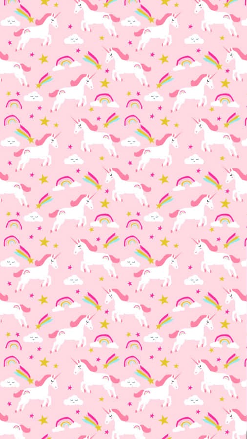 Pink Unicorn 750 X 1334 Wallpaper