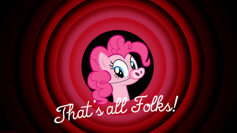Pinkie Pie That's All Folks Wallpaper