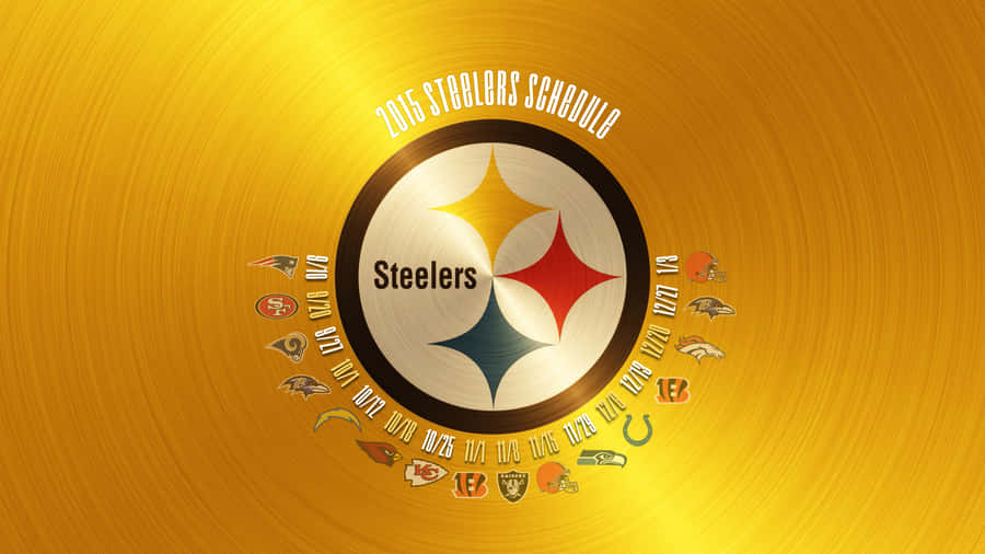 Pittsburgh Steelers Logo With Opponents Wallpaper