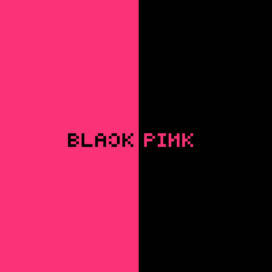 Pixelated Blackpink Logo Wallpaper