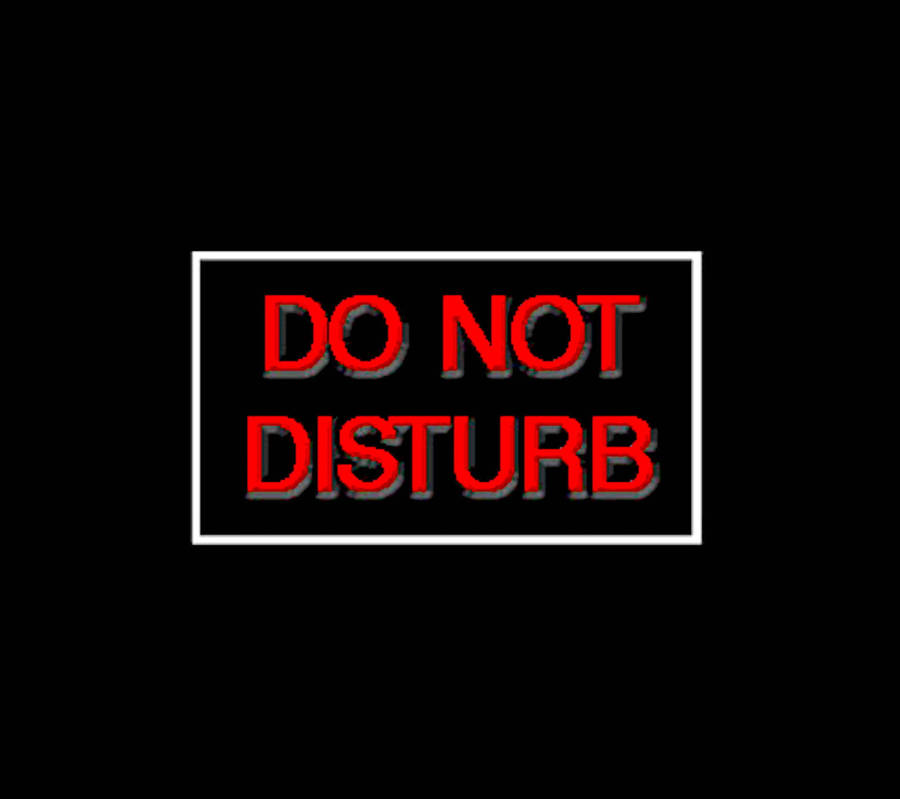 Pixelated Do Not Disturb Sign Wallpaper