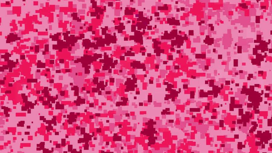 Pixelized Pink Camo Wallpaper