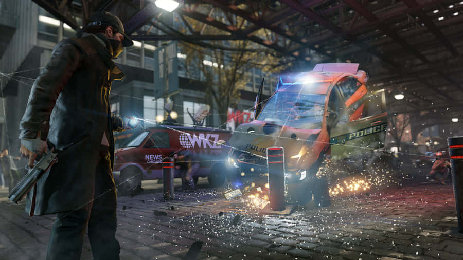 Play Watch Dogs - Unleash The Power Of Technology To Disrupt And Control Wallpaper
