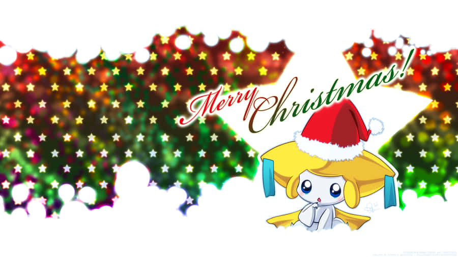 Pokémon Christmas Jirachi Poster Wallpaper