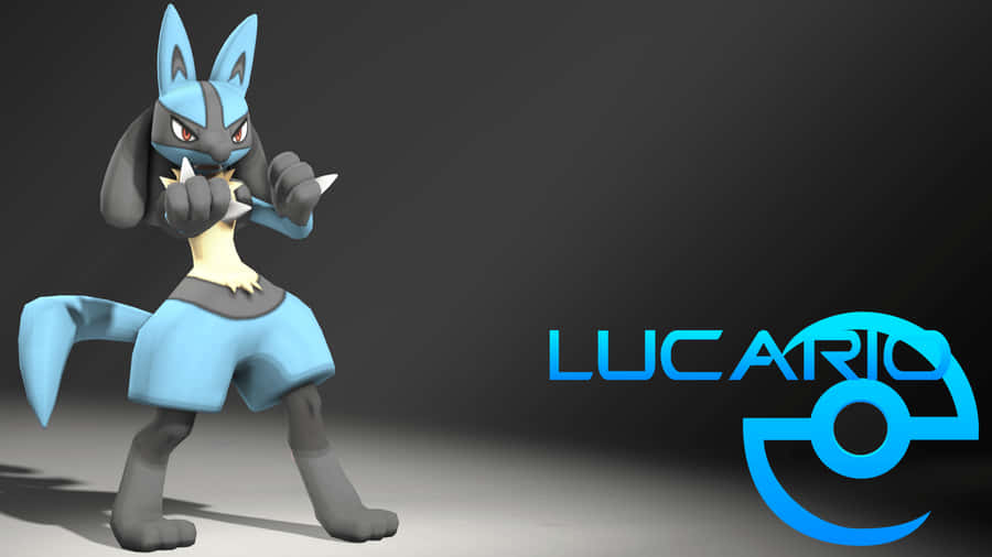 Pokemon Lucario 3d Design Wallpaper