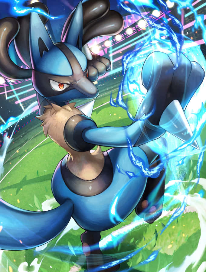 Pokemon Lucario Inside Arena Wallpaper