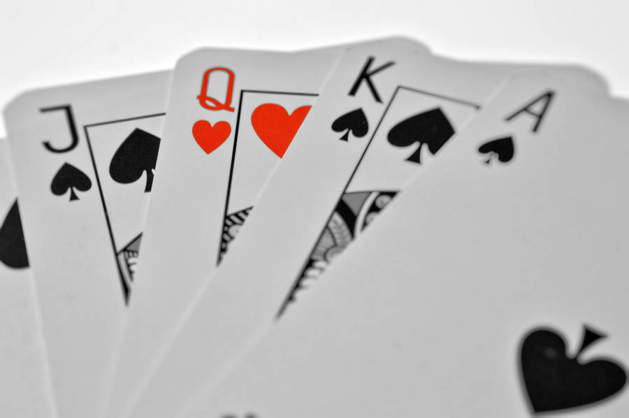 Poker Straight Flush Different Suits Wallpaper