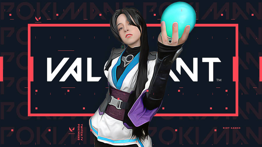 Pokimane As Sage From Valorant Wallpaper