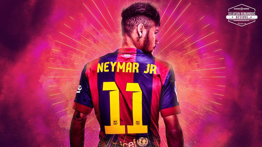 Pop Artistic Neymar Jr Artwork Wallpaper