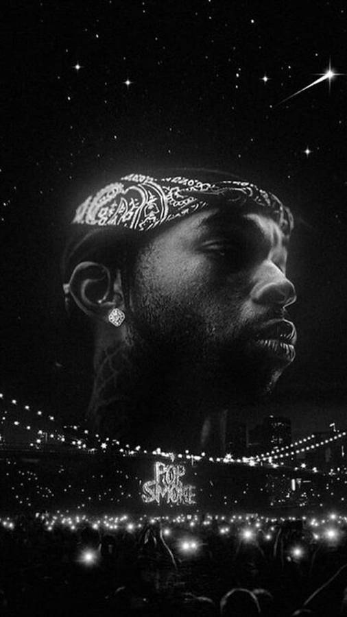 Pop Smoke Concert Tribute Wallpaper